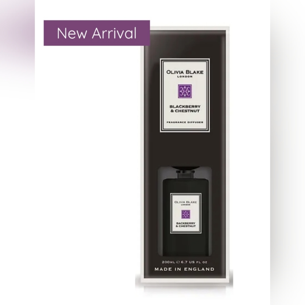 Olivia Blake London Diffuser Blackberry & Chestnut 200mL /6.7 US Fl Oz HUGE